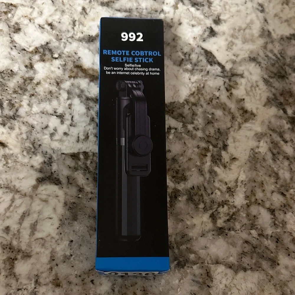 Black Selfie Stick with Remote Control